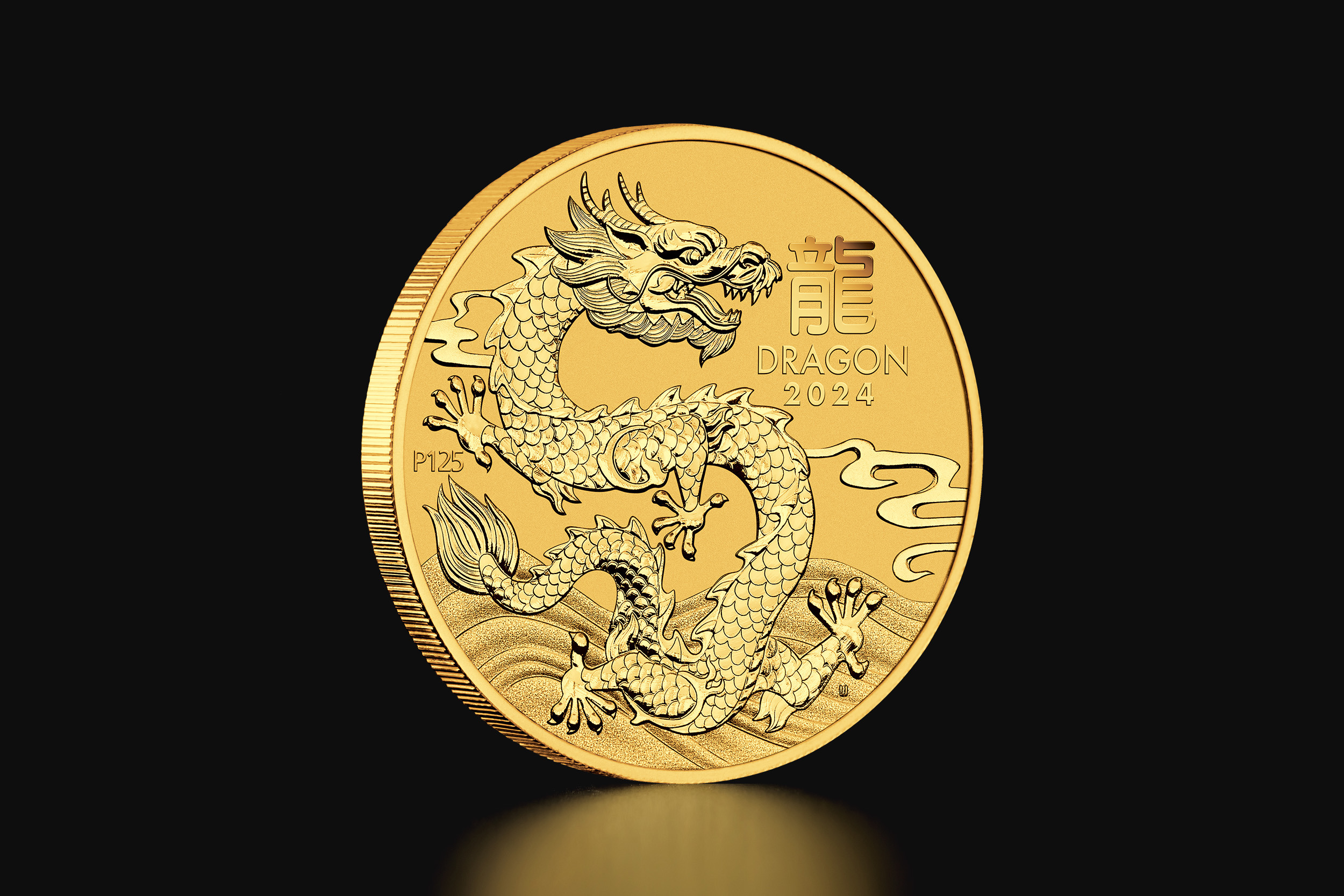 1 oz Australian Lunar Year of the Dragon 2024 Gold Coin Tavex