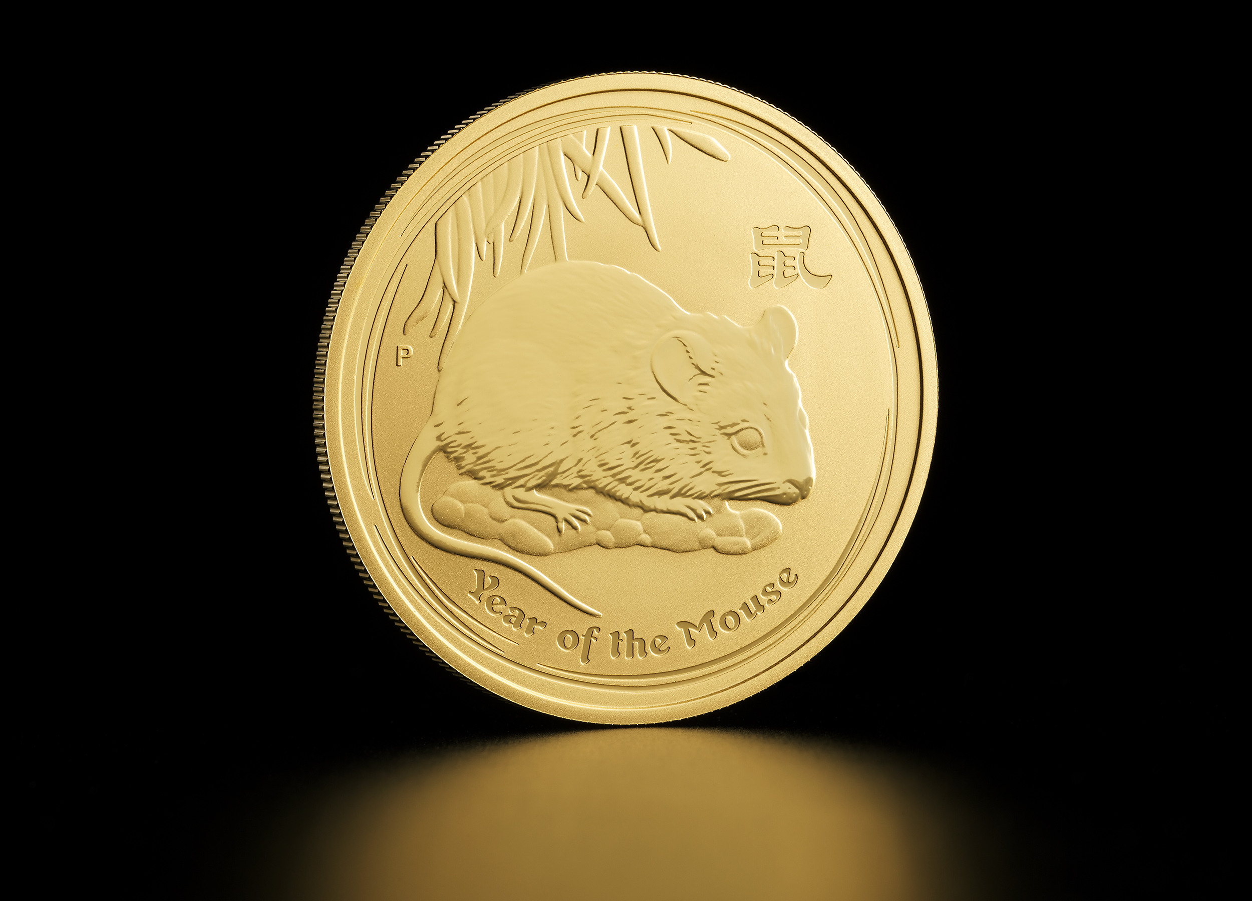 1 oz Australian Lunar Year of the Mouse 2008 Gold Coin - Tavex