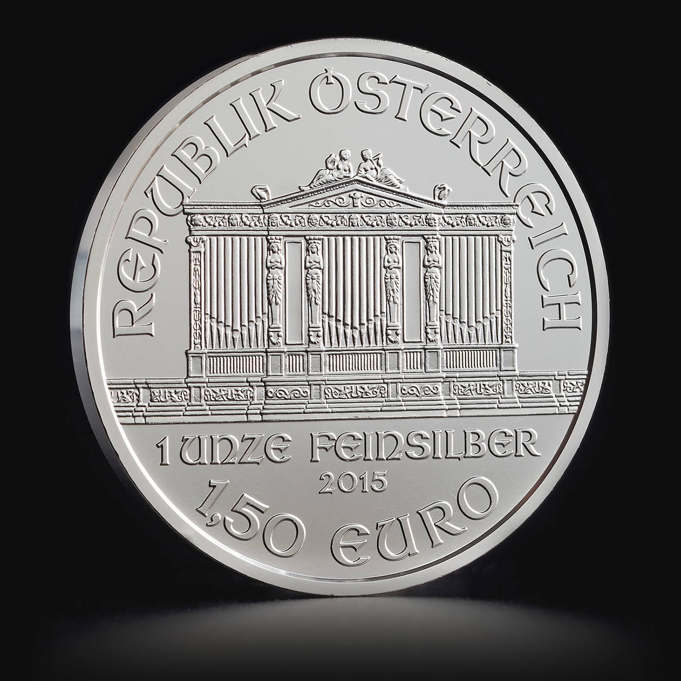 1 oz Austrian Philharmonic silver coin previous years Tavex