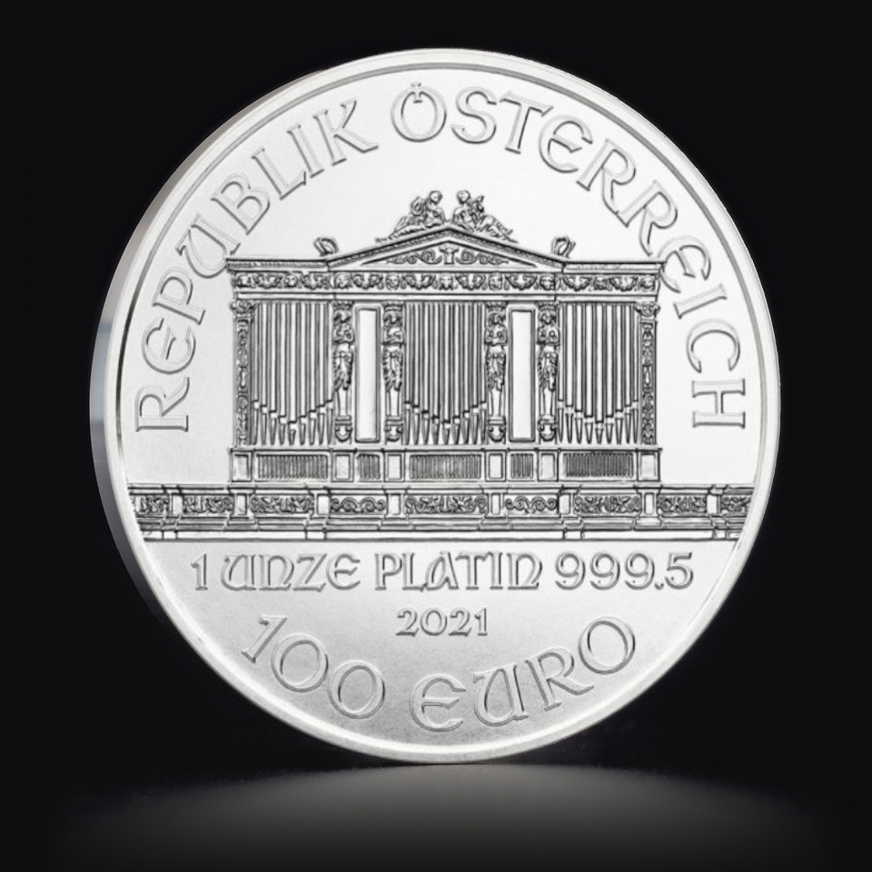 1 oz Austrian Philharmonics Platinum Coin - Tavex Sweden