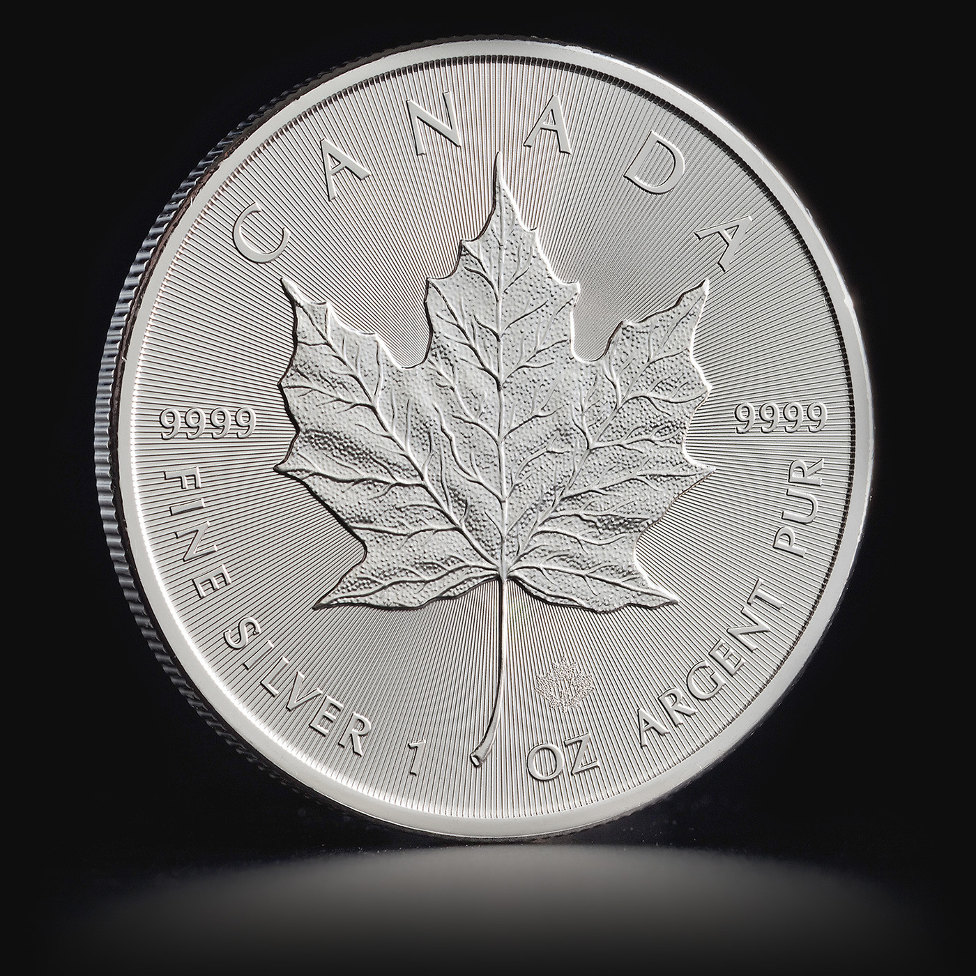 1 oz Canadian Maple Leaf Silver Coin Tavex investment Silver