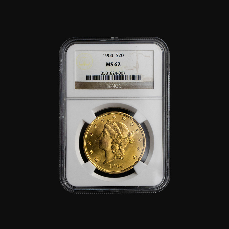 20 Dollar American Liberty Head Double Eagle NGC Gold Coin