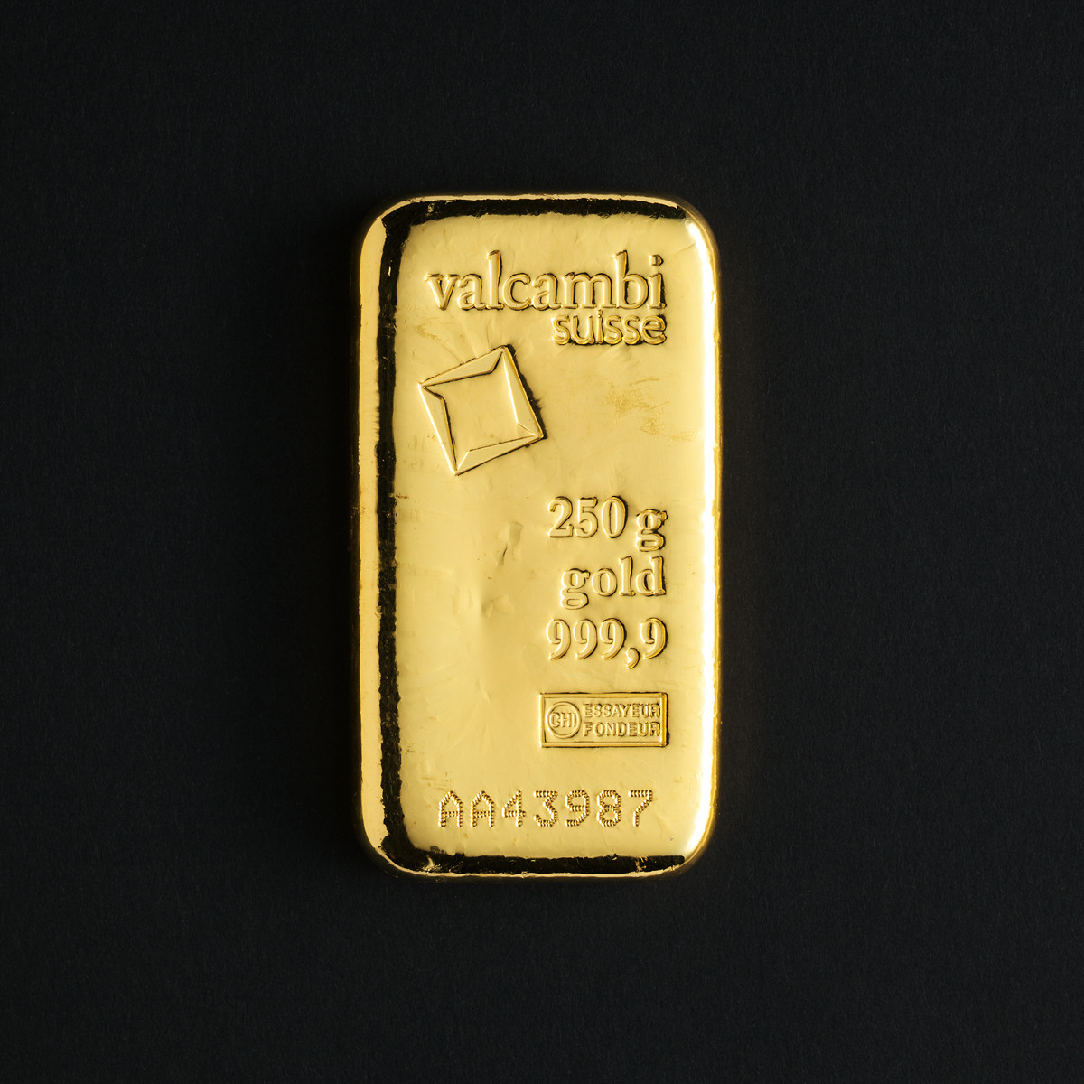 250 gram Suisse guldbarre | Tavex Danmark