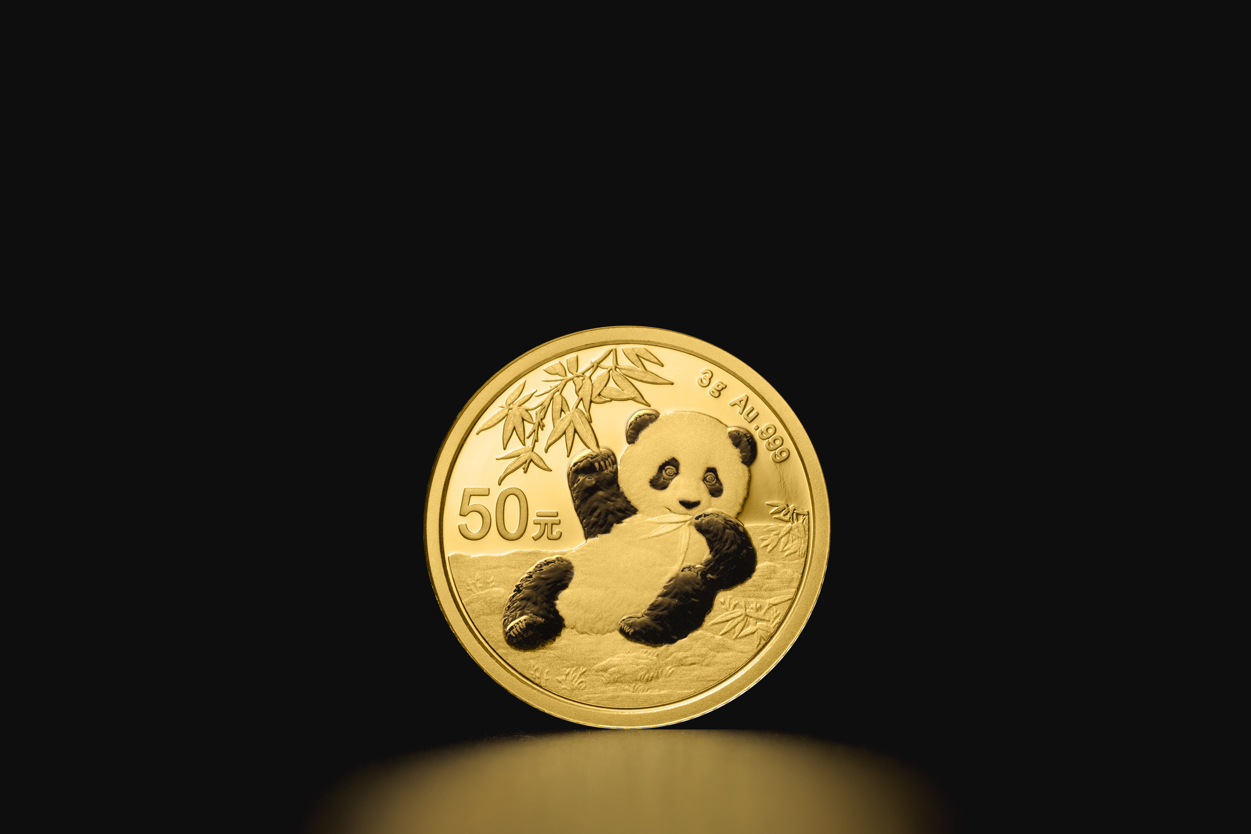 3 g Chinese Panda 2020 Gold Coin Tavex