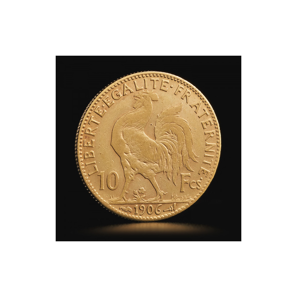 Złote Francuskie 10 Franków – Marianna i Kogut – 2,90 g złota – TAVEX