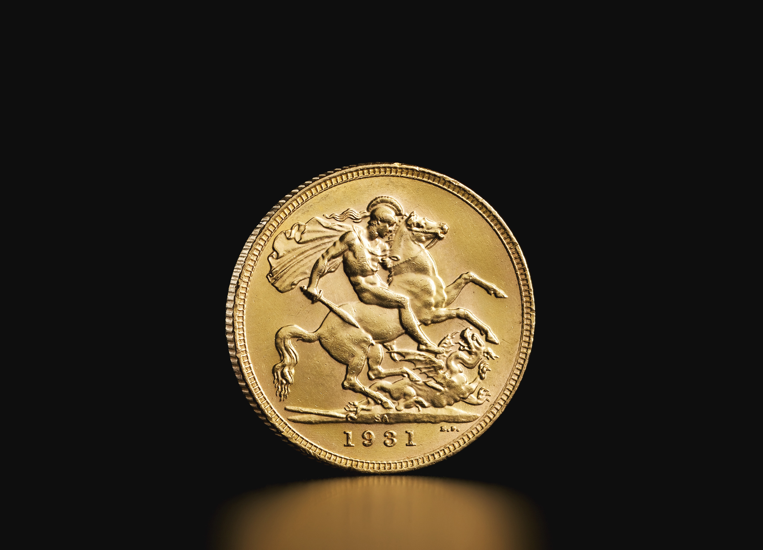 Great Britain Gold Sovereigns George V Tavex