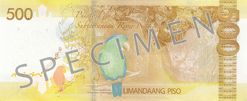 Reverse of banknote 500 Philippine peso