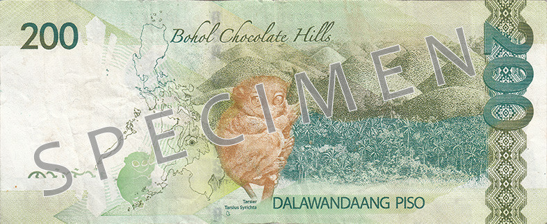 Reverse of banknote 200 Philippine peso